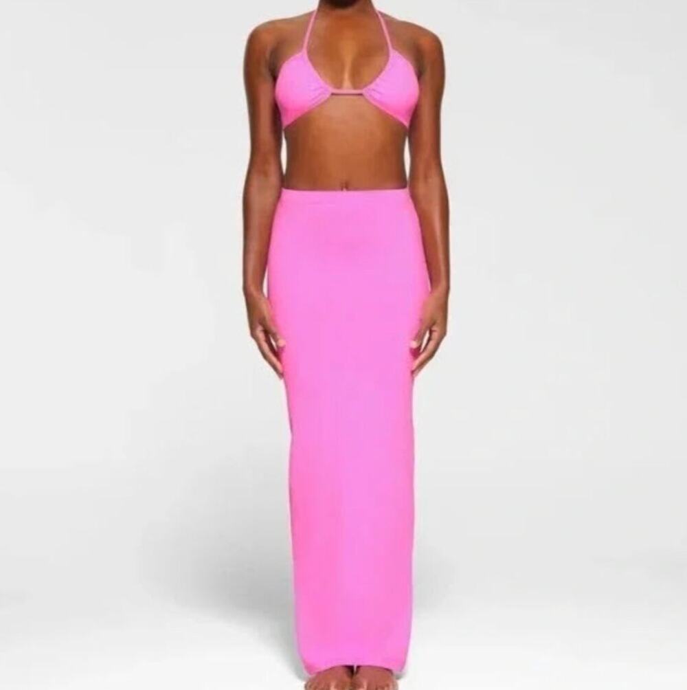 SKIMS Jersey Maxi Skirt Bodycon Clean Girl Y2K Balletcore Coquette Minimalist S